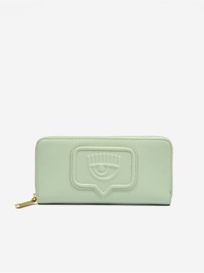 Svetlozelená dámska peňaženka CHIARA FERRAGNI Eyelike Bags