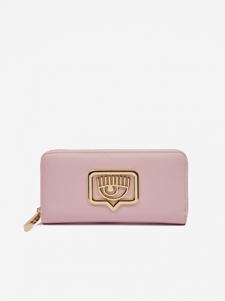 Svetloružová dámska peňaženka CHIARA FERRAGNI Eyelike Buckle
