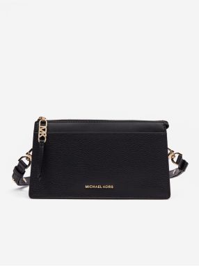 Čierna dámska kožená crossbody kabelka Michael Kors Empire Xbody