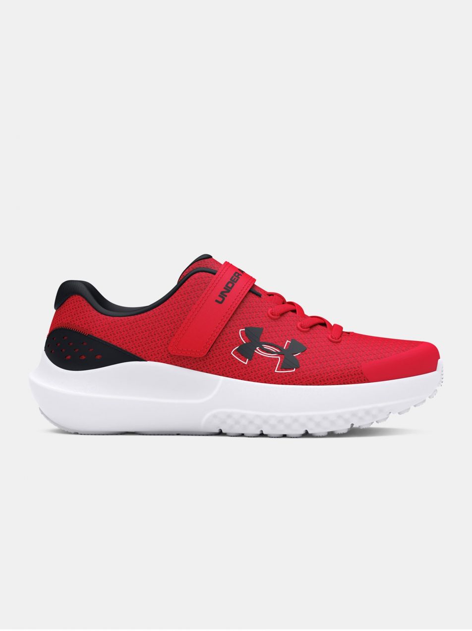 Červené tenisky Under Armour UA BPS Surge 4 AC