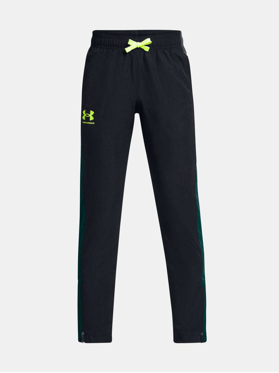 Čierne chlapčenské tepláky Under Armour UA Sportstyle Woven Pants-BLK