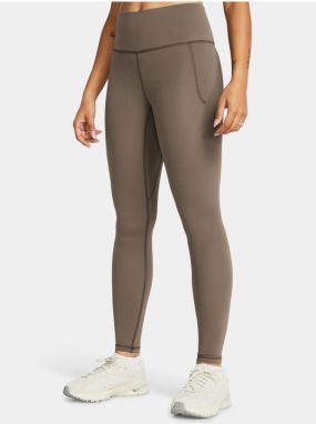 Hnedé dámske športové legíny Under Armour Meridian Legging-BRN
