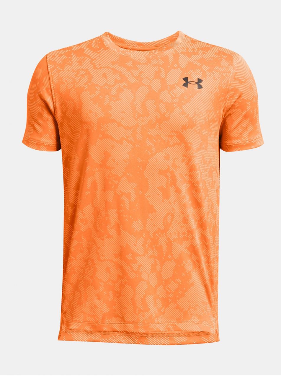 Oranžové chlapčenské športové tričko Under Armour UA Tech Vent Geode SS-ORG