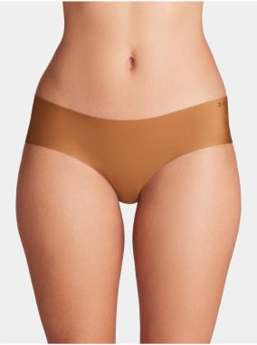 Súprava troch dámskych nohavičiek v hnedej farbe Under Armour UA Pure Stretch NS Hipster