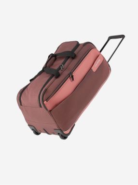 Púdrová dámska cestovná taška Travelite Viia Wheeled duffle Rose