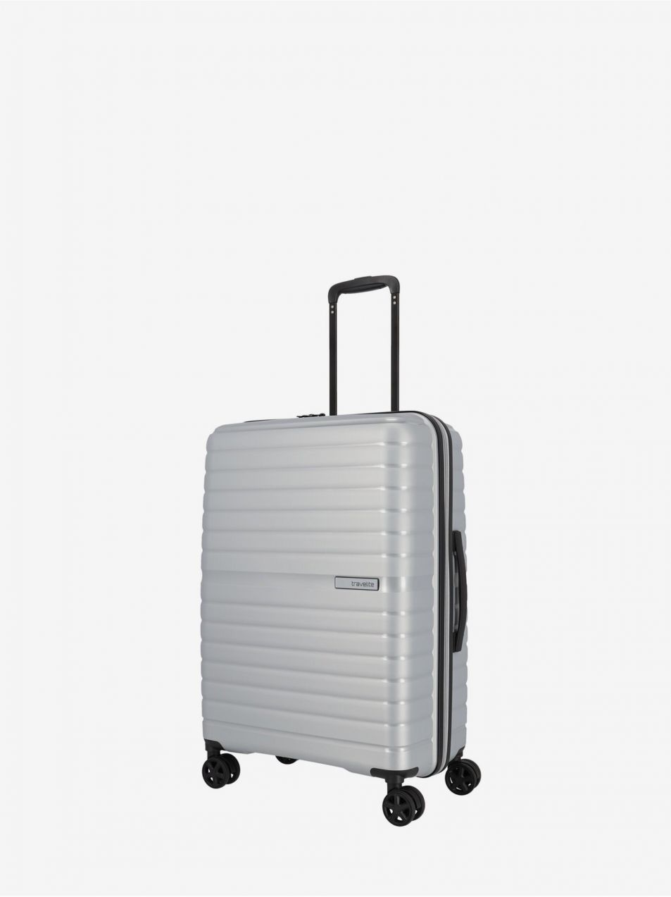 Strieborný cestovný kufor Travelite Trient M Silver