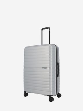 Strieborný cestovný kufor Travelite Trient L Silver