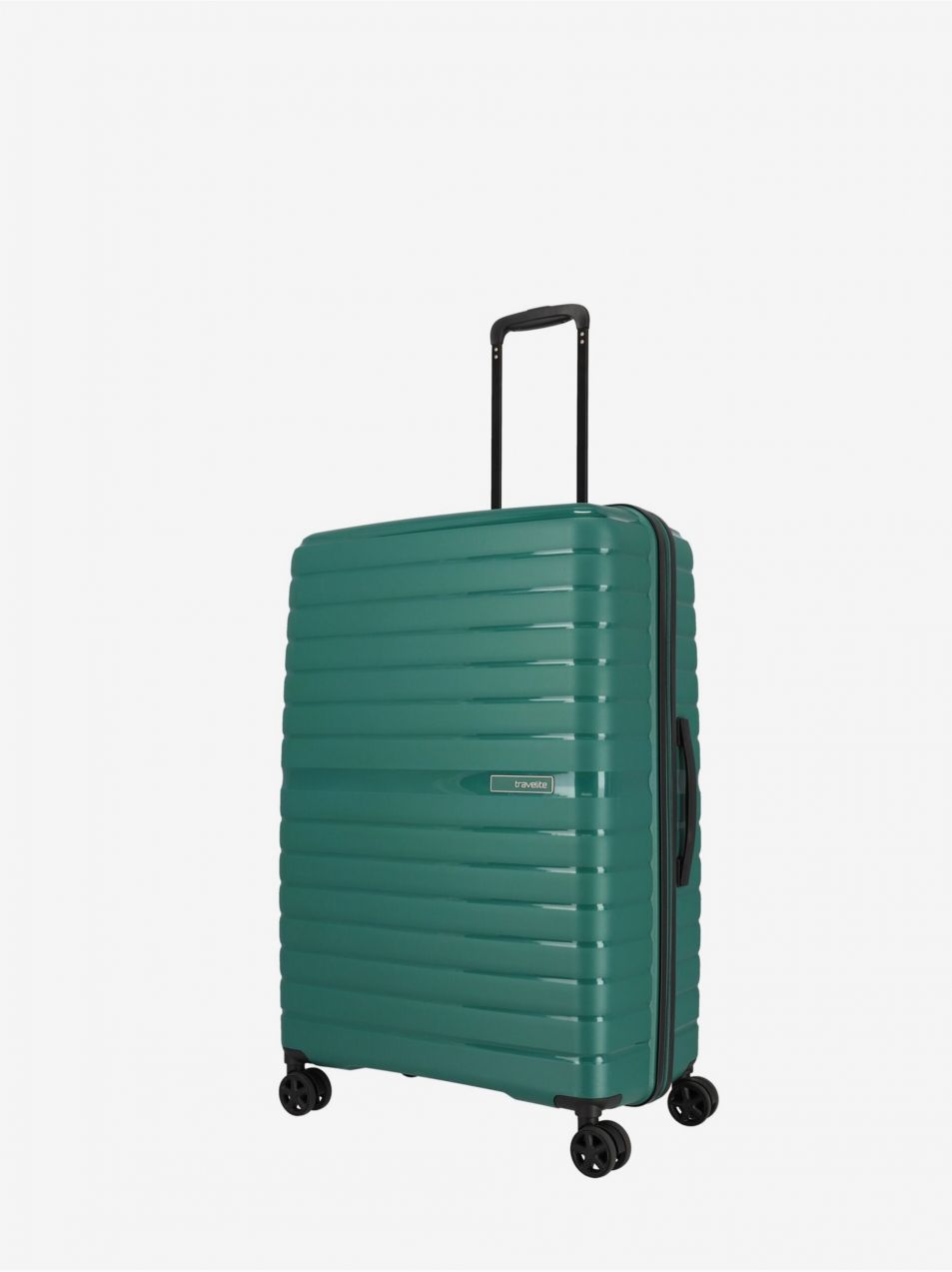 Petrolejový cestovný kufor Travelite Trient L Green