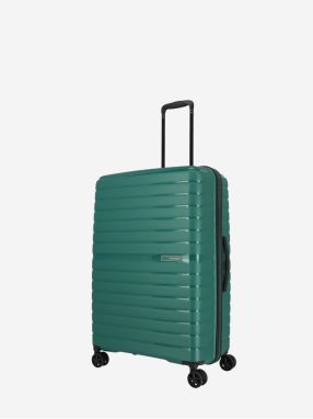 Petrolejový cestovný kufor Travelite Trient L Green