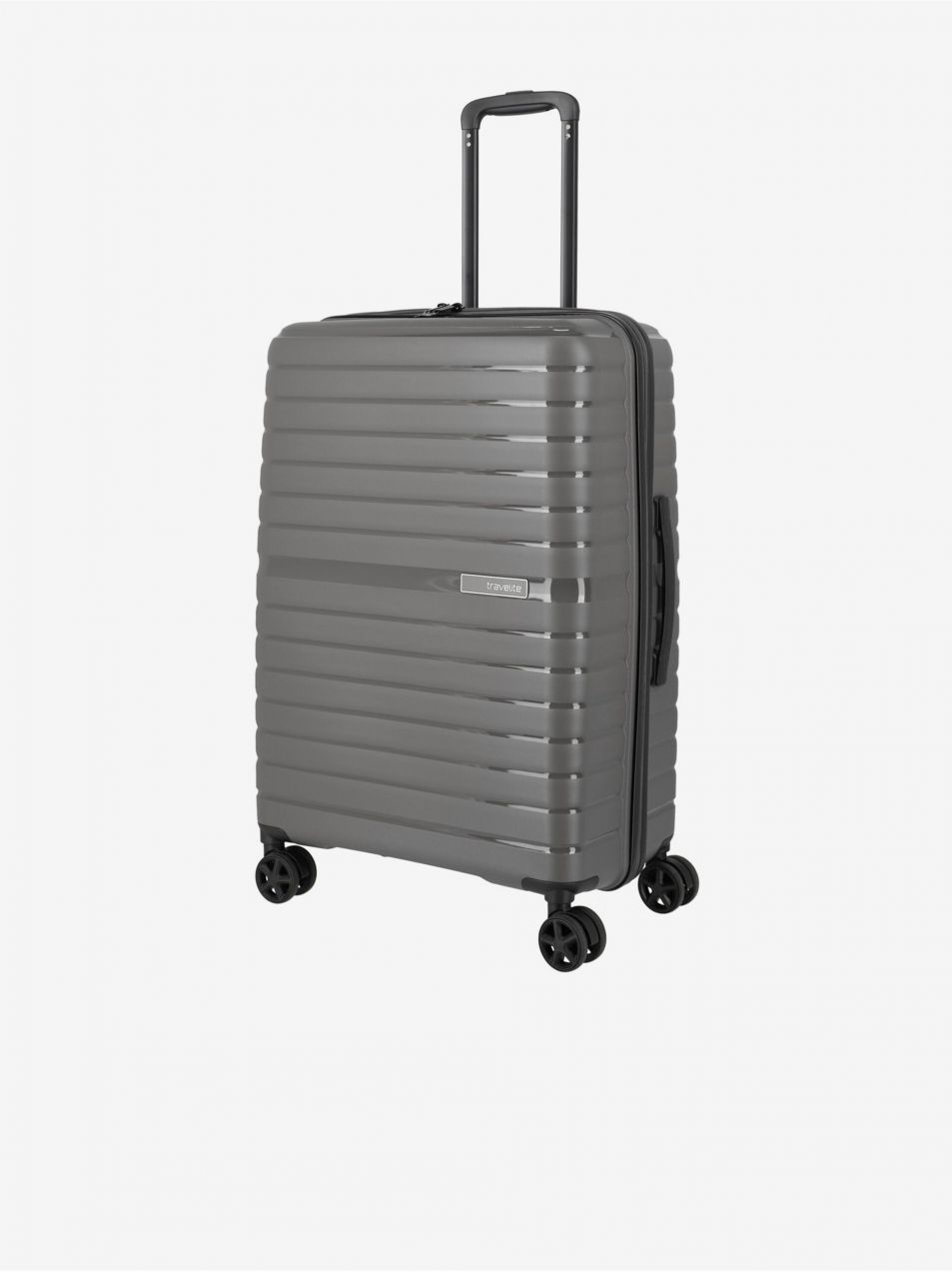 Strieborný cestovný kufor Travelite Trient M Anthracite