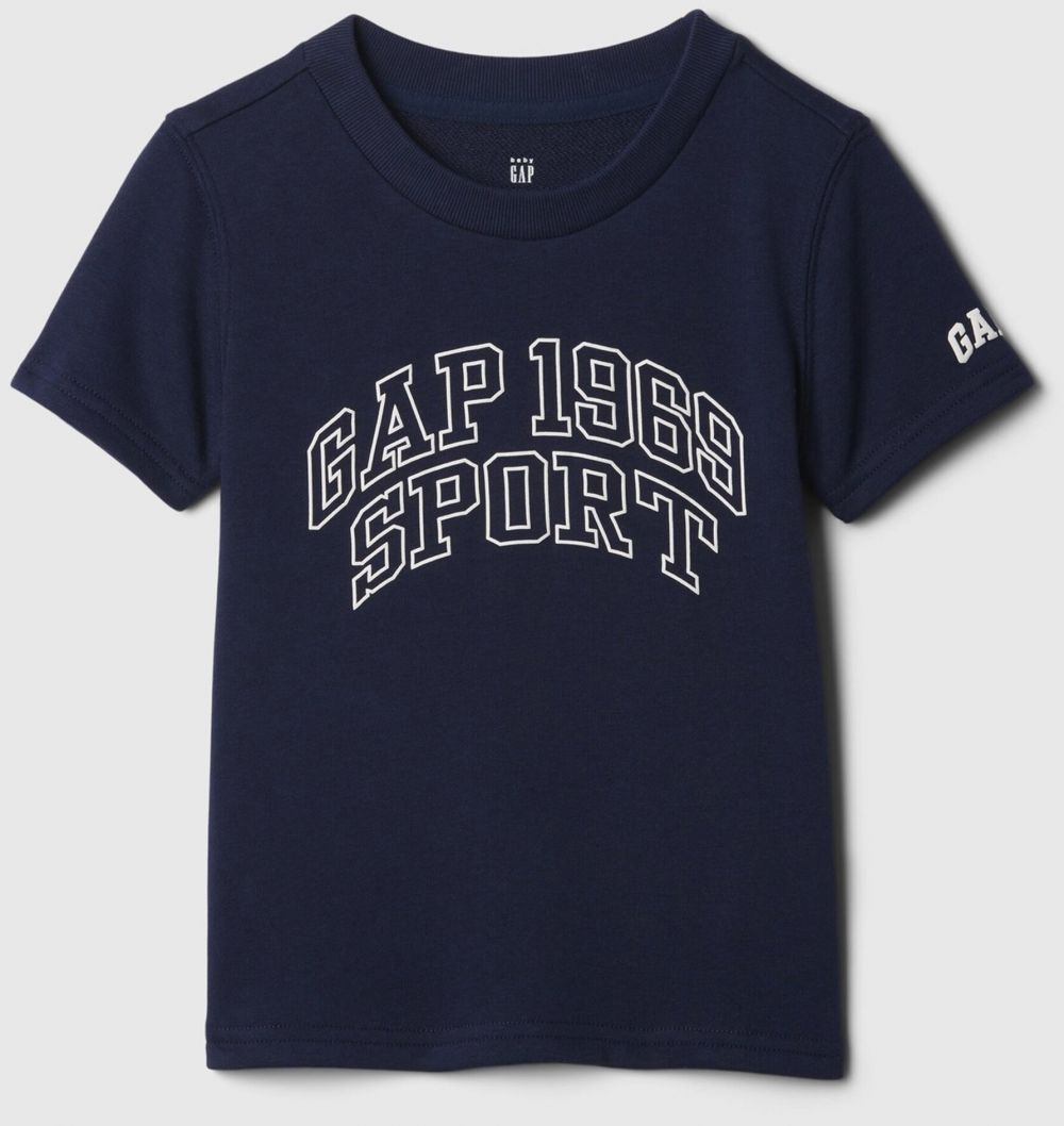 Tmavomodré chlapčenské tričko s logom GAP