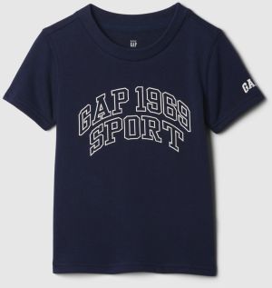 Tmavomodré chlapčenské tričko s logom GAP