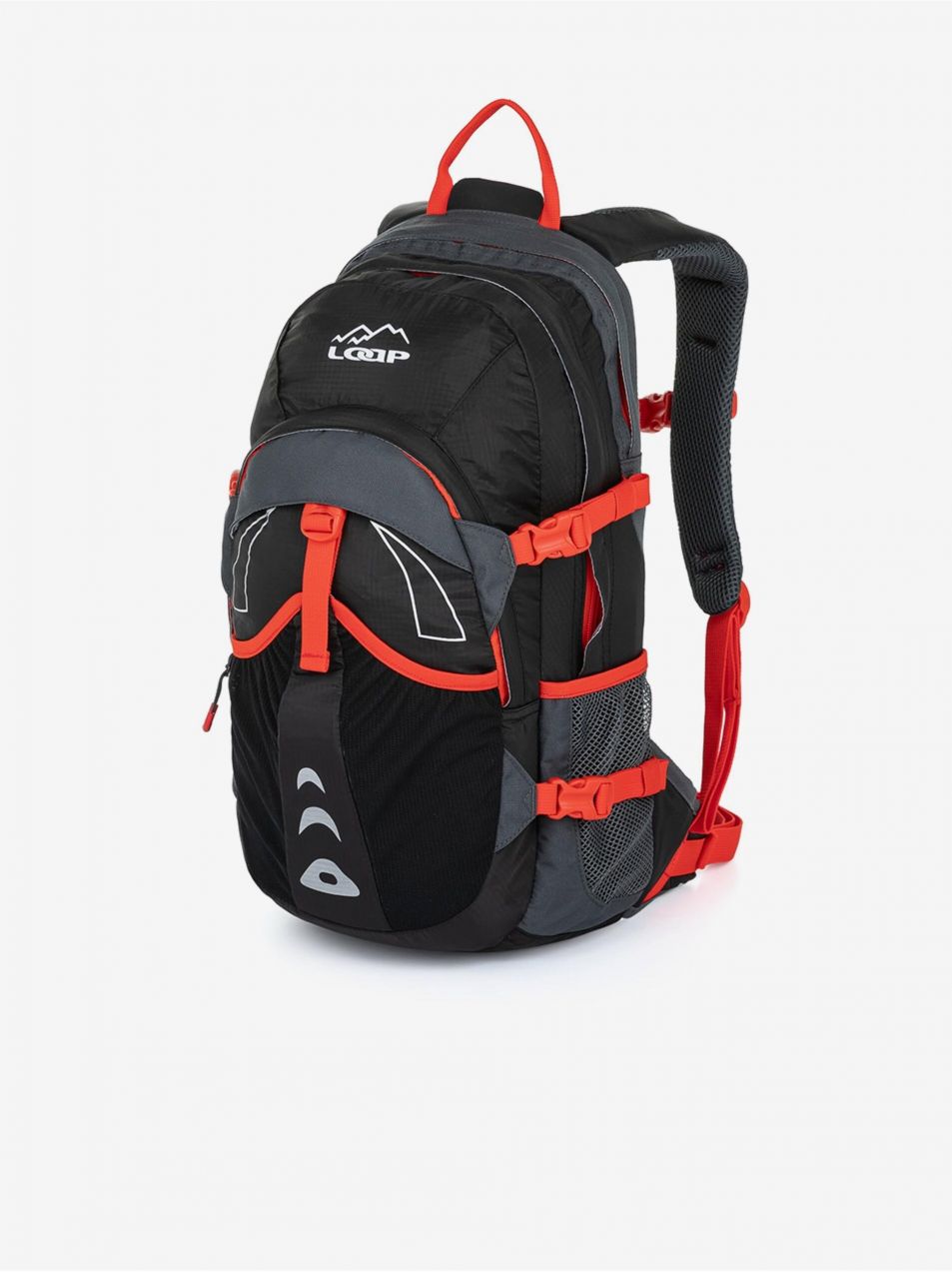 Červeno-čierny cyklistický batoh 15 l LOAP Topgate