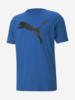 Modré pánske športové tričko Puma Active Big Logo Tee