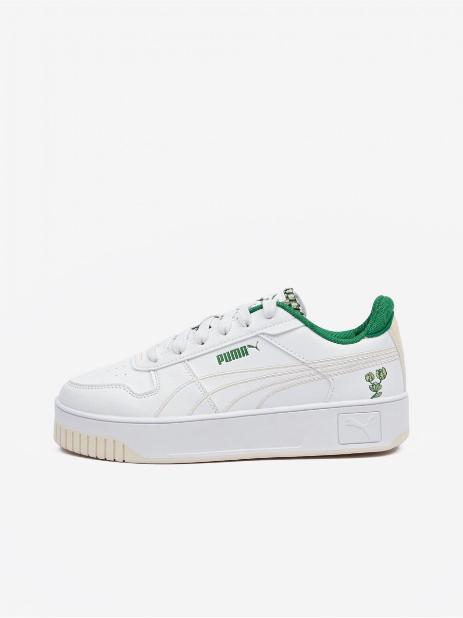 Biele dámske tenisky Puma Carina Street Blossom