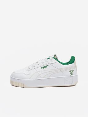 Biele dámske tenisky Puma Carina Street Blossom
