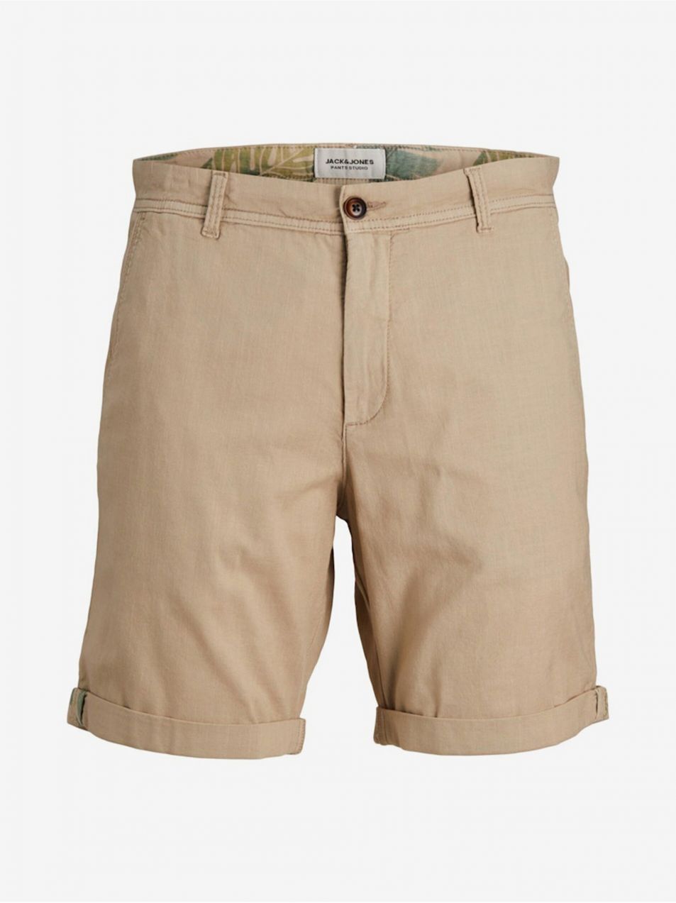 Béžové pánske chino kraťasy Jack & Jones Marco
