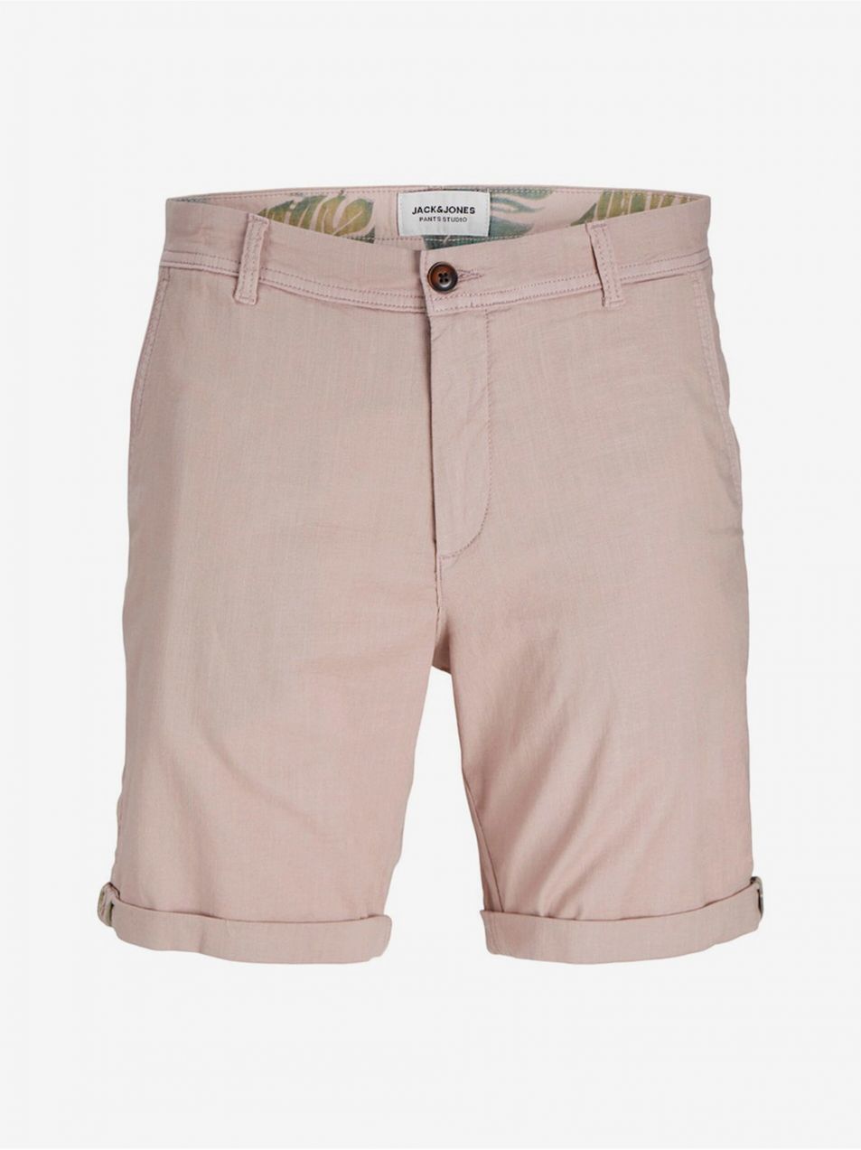 Svetloružové pánske chino kraťasy Jack & Jones Marco