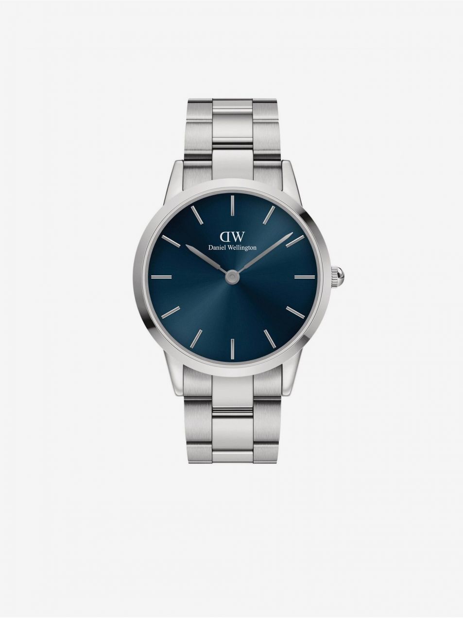 Pánske hodinky v striebornej farbe Daniel Wellington Iconic Link