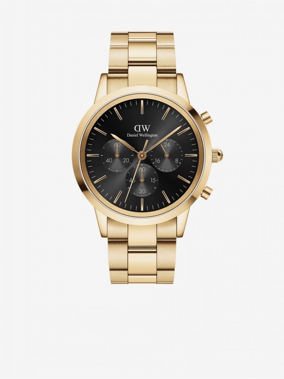 Pánske hodinky v zlatej farbe Daniel Wellington Iconic