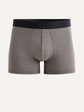 Čierne pánske vzorované boxerky Celio Giboardeco