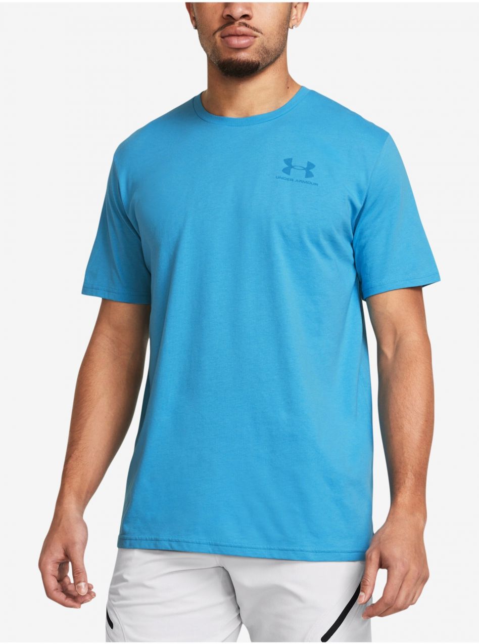 Modré pánske tričko Under Armour UA M SPORTSTYLE LC SS-BLU
