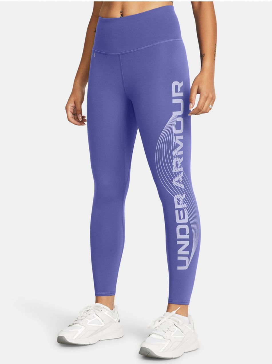 Fialové dámske športové legíny Under Armour Motion Ankle Leg Branded-PPL