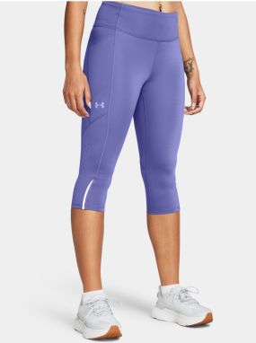 Fialové dámske legíny Under Armour UA Fly Fast Capris