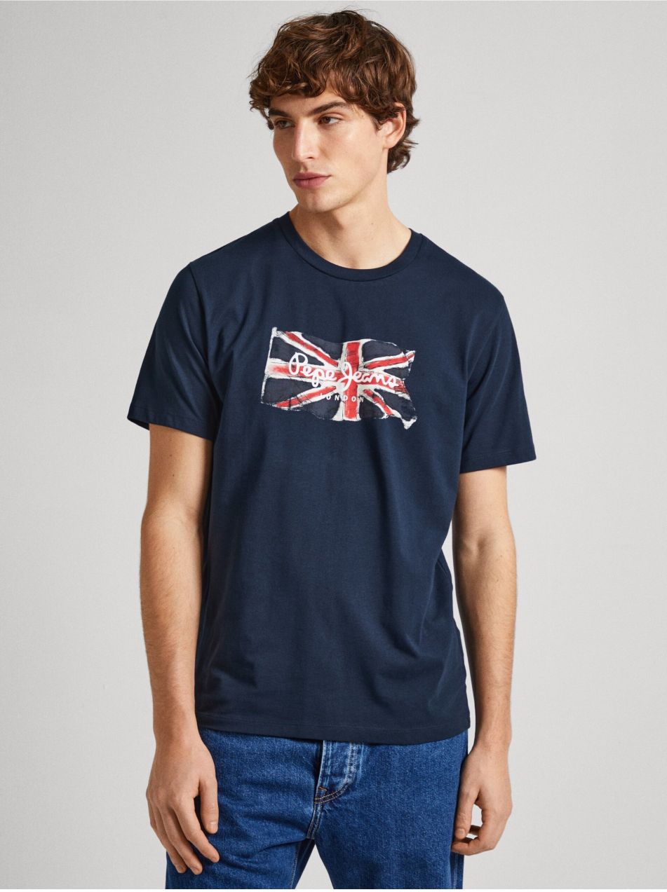 Tmavomodré pánske tričko Pepe Jeans