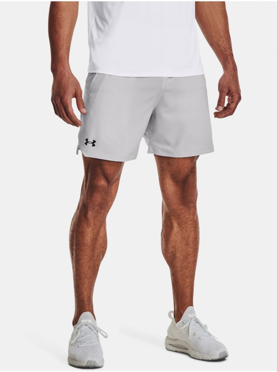 Svetlosivé športové kraťasy Under Armour UA Vanish Woven 6in Shorts