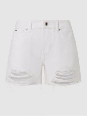 Biele dámske kraťasy Pepe Jeans