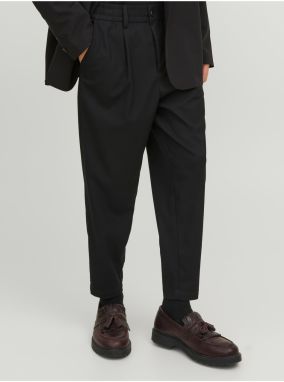 Čierne pánske skrátené nohavice Jack & Jones Karl