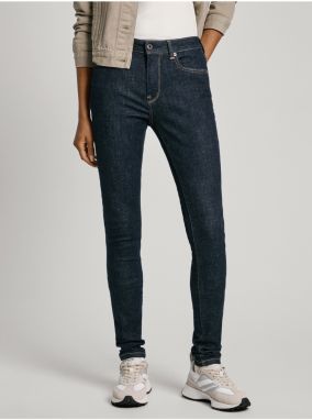Tmavomodré dámske skinny fit džínsy Jeans Pepe Jeans