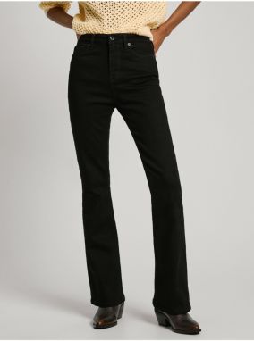 Čierne dámske flared fit džínsy Jeans Pepe Jeans