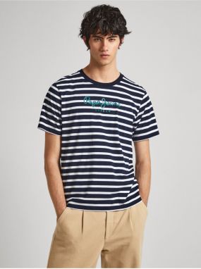 pre mužov Pepe Jeans - tmavomodrá, biela