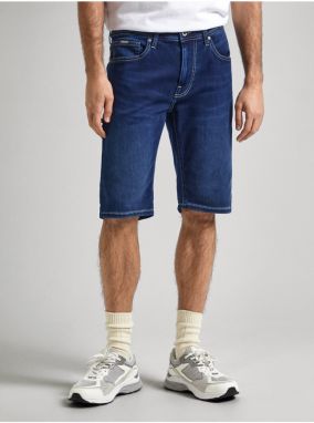 Modré pánske džínsové kraťasy Pepe Jeans