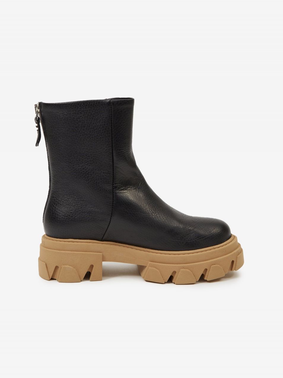 Čierne kožené členkové topánky Steve Madden Maryann