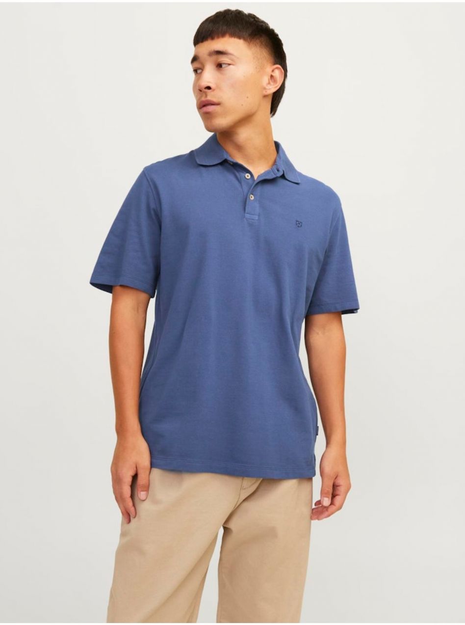 Modré pánske polo tričko Jack & Jones William