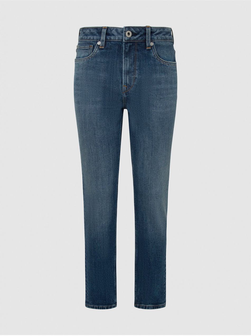 Modré dámske tapered rifle Pepe Jeans