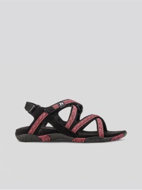 Čierno-ružové dámske sandále Hannah Fria W