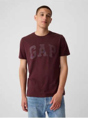 Tričká s krátkym rukávom pre mužov GAP - vínová