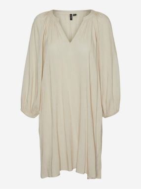 Krémové dámske šaty Vero Moda Lova