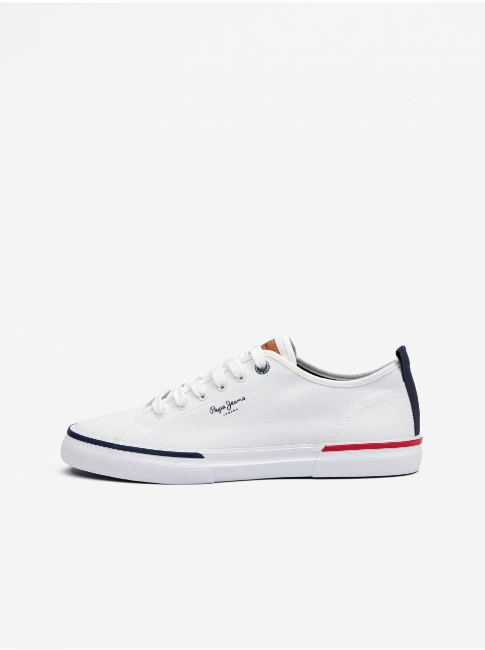 Biele pánske tenisky Pepe Jeans Kenton Smart