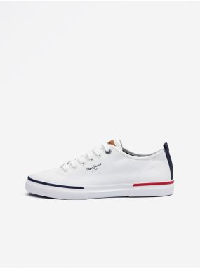 Biele pánske tenisky Pepe Jeans Kenton Smart