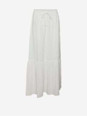 Biela dámska maxi sukňa Vero Moda Pretty