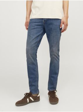 Modré pánske slim fit džínsy Jack & Jones Glenn