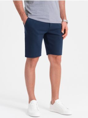 Tmavomodré pánske kraťasy Ombre Clothing