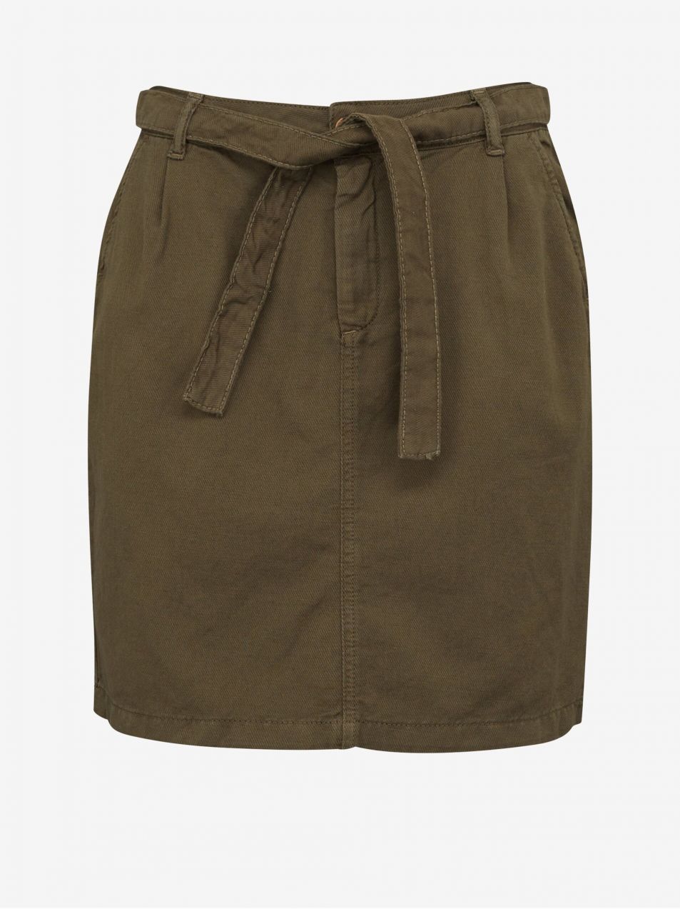 Khaki dámska sukňa CAMAIEU