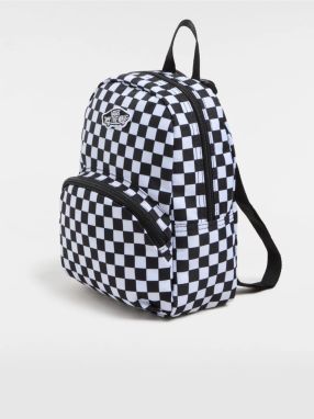 Bielo-čierny kockovaný batoh VANS