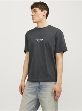 Tmavosivé pánske tričko Jack & Jones Vesterbro